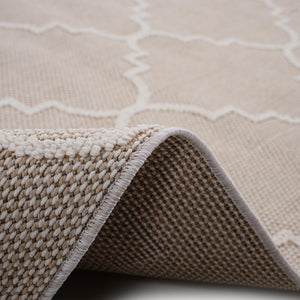 English Elm Loom Trellis Indoor/Outdoor Area Rug 8X10 – Soft Ivory, Durable, Kid & Pet Friendly For Modern Spaces B335P289604