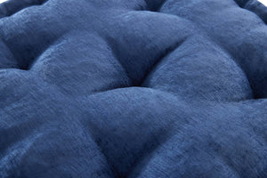 English Elm Poly Chenille Square Floor Pillow Cushion Plush 24x24 Inch Soft Polyester Seat Pad for Cozy Living Spaces Navy Blue 3.22 L x 23.03 W x 12.8 H B035P280524