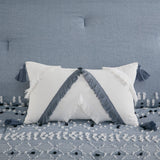 Reva Global Inspired Cotton Oblong Pillow with tassels