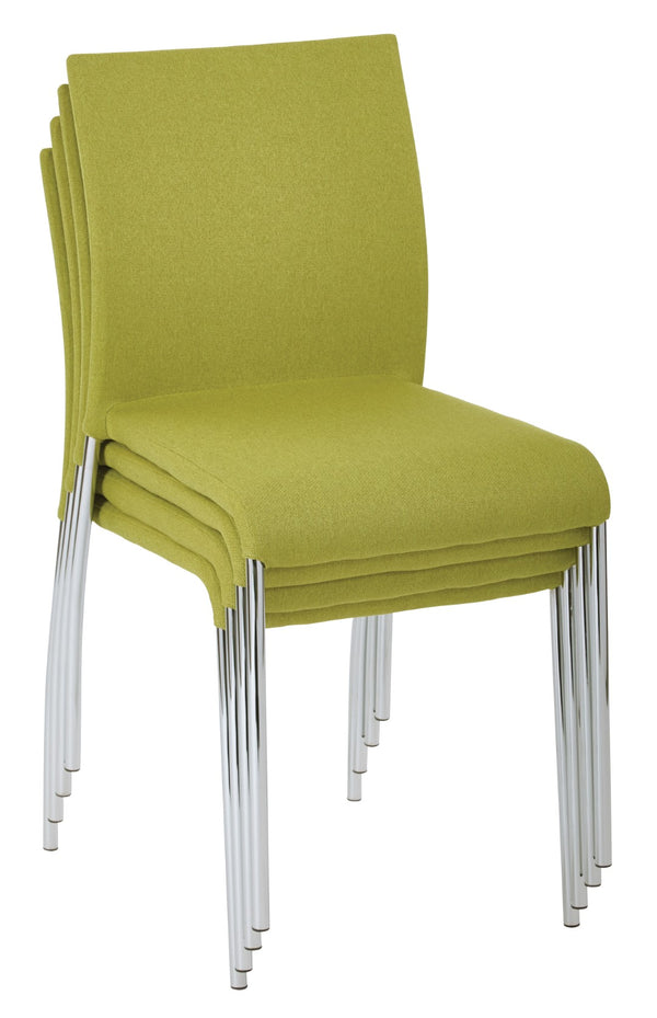 OSP Home Furnishings Conway Stacking Chair Spring Green