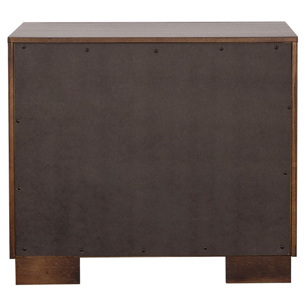 English Elm Emory Queen Bedroom Set Solid Hardwood Bookcase Headboard Built-in Lights Cappuccino B062S00776