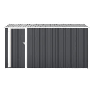 English Elm Campcraft Metal Storage Shed 10x14 Ft with Lockable Doors Vented Sloped Roof Backyard W1598S00035