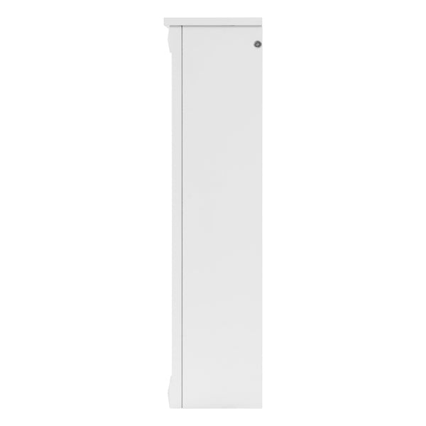 English Elm 47 Inch Wall Mounted Medicine Cabinet with Mirror Open Shelving and Adjustable Storage N710P363550K