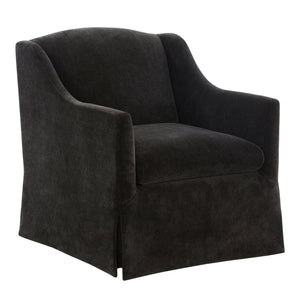 English Elm Luisa Swivel Accent Chair Skirted Tailored Silhouette for Formal Living Rooms Mink B050P451388