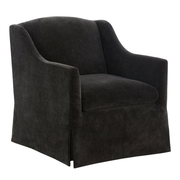 English Elm Luisa Swivel Accent Chair Skirted Tailored Silhouette for Formal Living Rooms Mink B050P451388