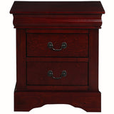 English Elm Cherry 2-Drawer Nightstand