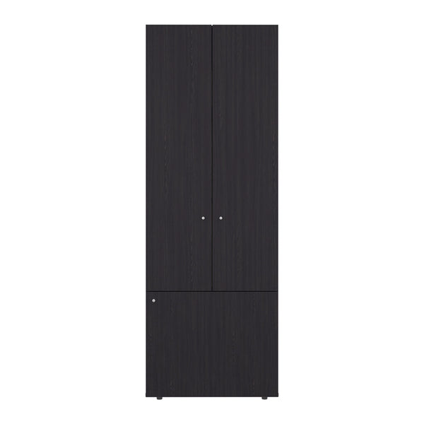 English Elm Soham Three Door Wardrobe Armoire with Adjustable Shelves for Bedroom Storage B092P439910