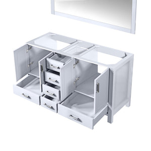 English Elm White Double Bath Vanity With 58" Mirror - Elegant Design, Ample Storage & Ready-To-Install Style B2731S00514-GIGA