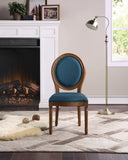 OSP Home Furnishings Lillian Oval Back Chair Klein Azure