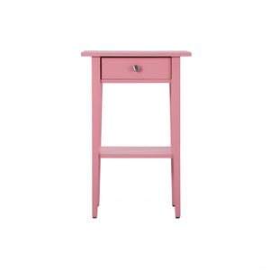 English Elm Charming Pink Nightstand - Stylish Contemporary Bedside Table With Storage For Modern Spaces B078112073