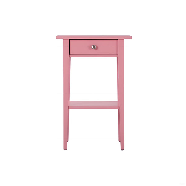 English Elm Charming Pink Nightstand - Stylish Contemporary Bedside Table With Storage For Modern Spaces B078112073