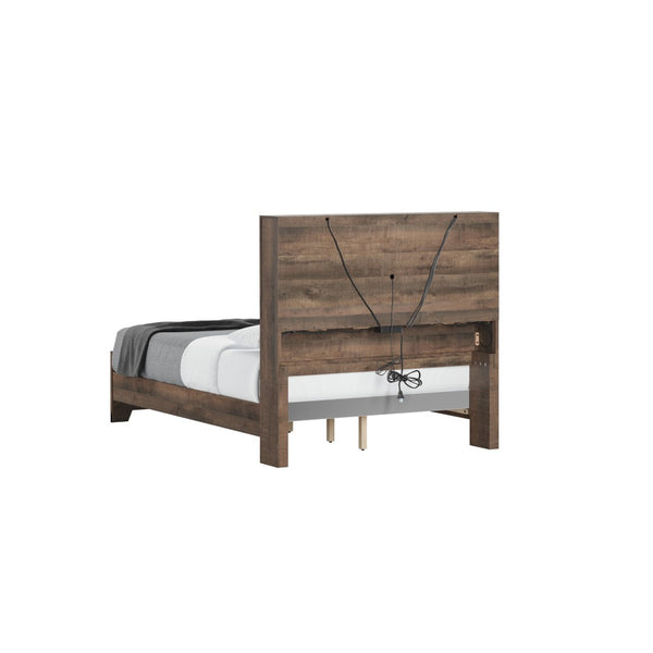 English Elm Wallace & Bay - Brown Full Bookcase Bed With Stylish Storage & Modern Design For Organized Sleep Spaces - Easy Assembly! B2709S00016-GIGA