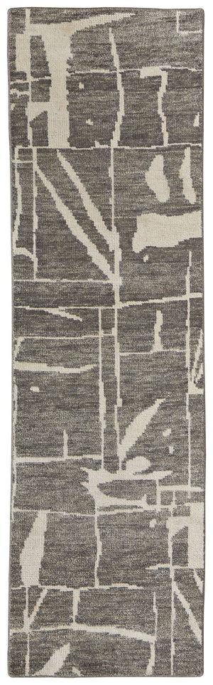 Feizy Rugs Sutton Hand Knotted Wool Rug - Exquisite Abstract Design For Modern And Transitional Interiors Taupe,Ivory Wool T05t6003pewgrni68