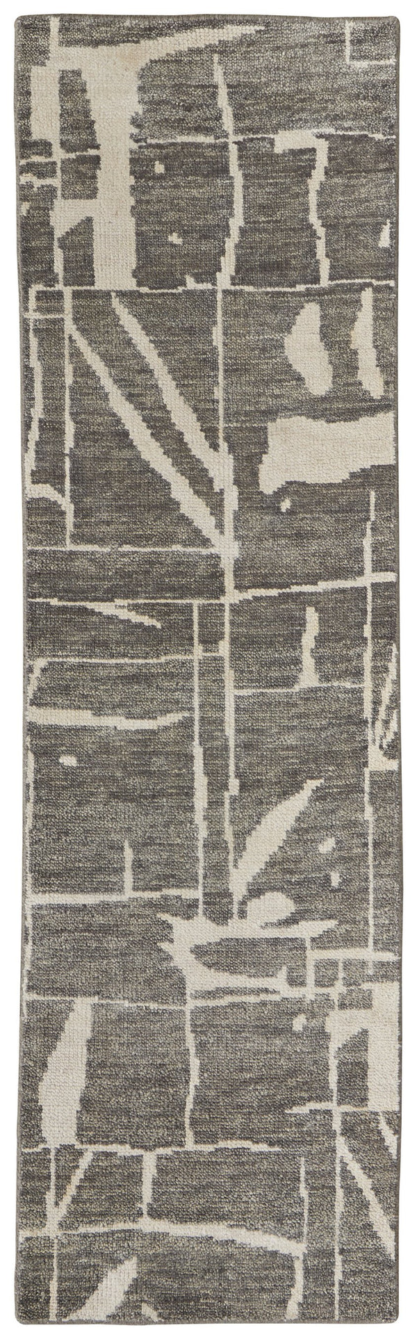Feizy Rugs Sutton Hand Knotted Wool Rug - Exquisite Abstract Design For Modern And Transitional Interiors Taupe,Ivory Wool T05t6003pewgrni68