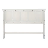 OSP Home Furnishings Farmhouse Basics King Bed Headboard Rustic White