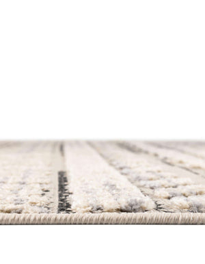 Unique Loom Arlo Avery Machine Made Tribal Rug Sandy Beige, Blue/Gray 5' 3" x 8' 0"