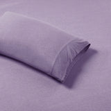 Intelligent Design Cotton Blend Jersey Knit Casual All Season Sheet Set ID20-704 Purple