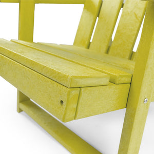 English Elm Shoreline Recycled Hdpe Folding Adirondack Chair Fully Assembled Modern Patio Seating Yellow B2745P409680