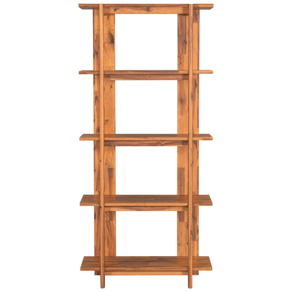 English Elm Christopher Knight Home® - 4-Tier Acacia Wood Bookcase with Anti-Tip Kit, Heavy-Duty Open Shelves Holds 120 lbs Each, Sleek Storage Solution Teak N758P294084T