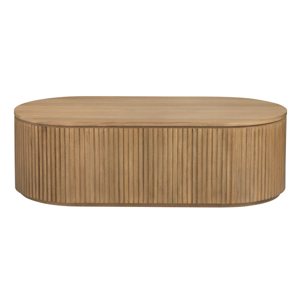 Crestview Collection Transitional Oval Cocktail Table - Elegant Rubberwood Accent For Modern Living Room Decor Brown Solid Wood Cvfdr1235