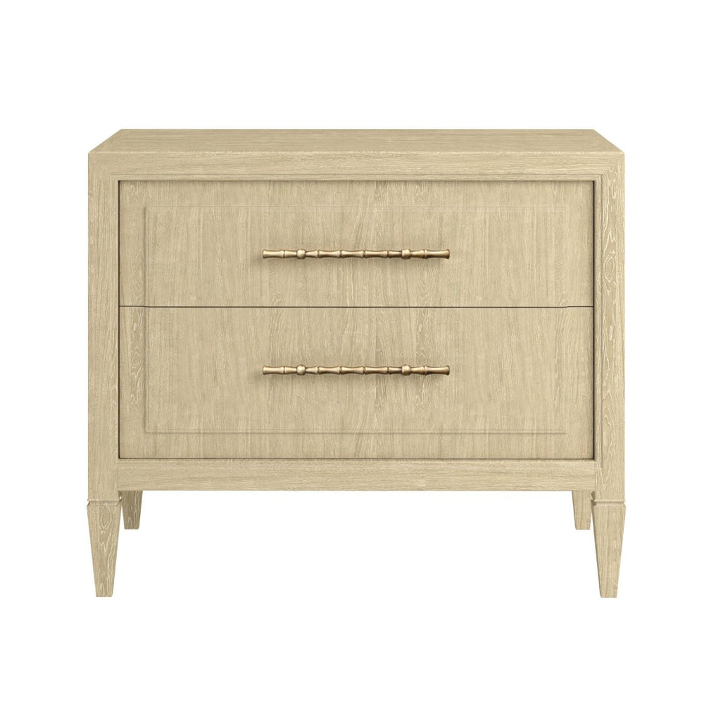 A.R.T. Furniture Eave Modern Two-Drawer Nightstand in Natural Wood Finish - Stylish Storage for Your Bedroom Decor 436141-1825