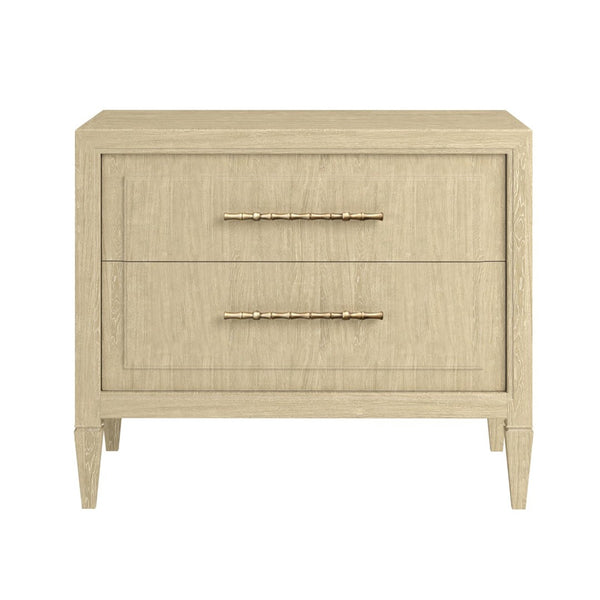 A.R.T. Furniture Eave Modern Two-Drawer Nightstand in Natural Wood Finish - Stylish Storage for Your Bedroom Decor 436141-1825