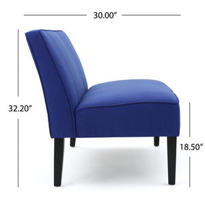 English Elm 50'' Linen Upholstered Loveseat Solid Wood Frame Modern Seating for Small Spaces N771P376540U