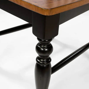 English Elm Elegant Country Transitional 9 Piece Solid Wood Dining Set with Extendable Table Seats Eight B2741S00921