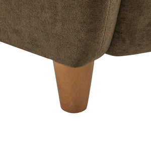 English Elm Christopher Knight Home® - Lucia Velvet Wingback Armchair with Pocket Spring Cushion, Mid-Century Birch Legs, Luxe Comfort Brown 31.5 L x 30.75 W x 30.5 H N776P205426D