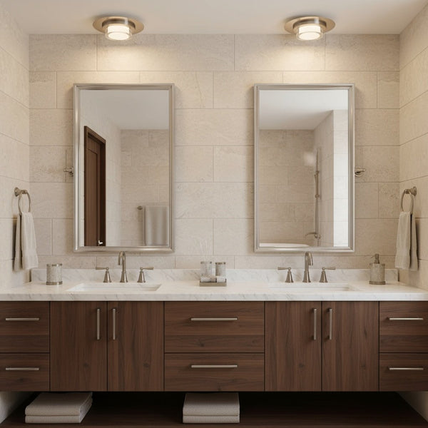 English Elm 12 Inch Square Integrated Led Flush Mount Dimmable Ceiling Light with Acrylic Diffuser Chrome B370P400756