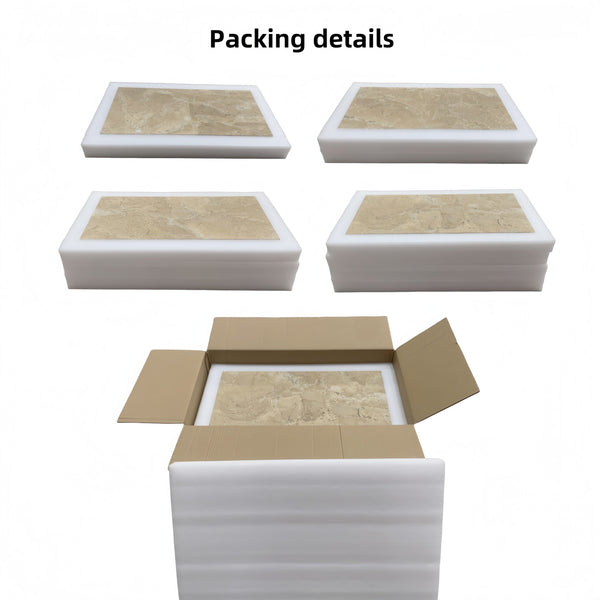 English Elm 12*24 Natural Marble Tile Leathered Finish Gold Beige Veining for Floors and Walls W1696P262328