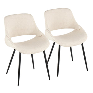 English Elm Mid-century Modern Dining Chairs Faux Leather Seat Zebra Bentwood Legs Set of 2 B202S01215