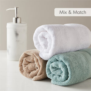 JLA Home Comfort Spaces - 500GSM Plush 6pc Towel Set Crafted from 100% Turkish Cotton for Spa Softness, Quick-Dry, Oeko-Tex Safe Beige AM73-0239