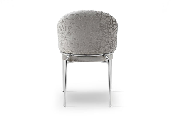 English Elm Onyx Lux Velvet & Chenille Accent Chair Light Gray — Dual-Fabric Comfort, Sturdy Metal Frame, Modern Elegance B009P332656