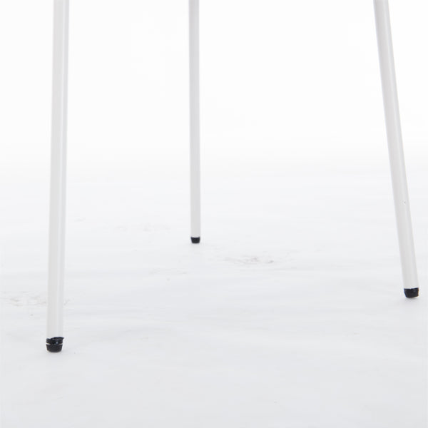 English Elm Heng dining chair with iron legs and adjustable foot pads, ergonomic curved quilted seat for comfort and style Light Green W212P191004