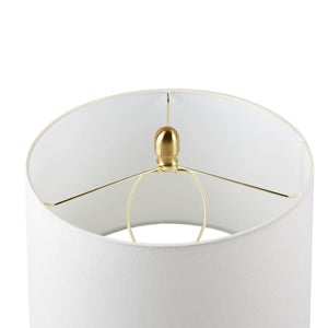 English Elm Faceted Glass Table Lamp with Gold Accents, Sculpted Faceted Base, 26.5"H Statement Lighting Brown 17.25 L x 16 W x 16 H B035P264526