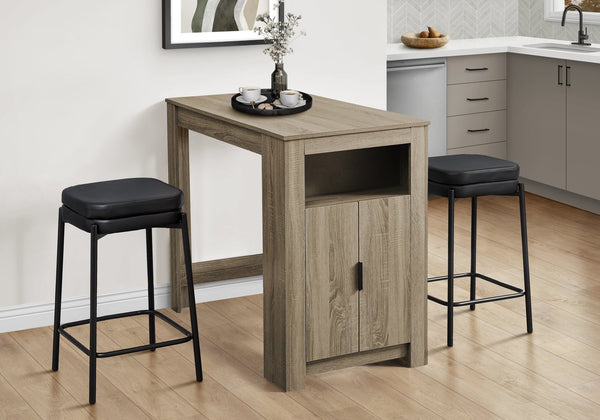 English Elm Barstool, Set Of 2 Counter Height Stools In Black Leather Look With Sturdy Metal Legs For Modern Spaces B2710P287016