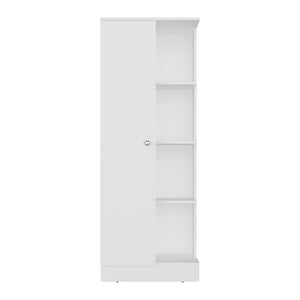 English Elm Juls Tall Slim Pantry Cabinet with Open Shelves for Kitchen or Laundry Room B200P474238