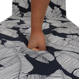 English Elm 2 Leaf Print Outdoor Chaise Lounge Cushions Polyester Resort Pool Patio Set W2911P277431