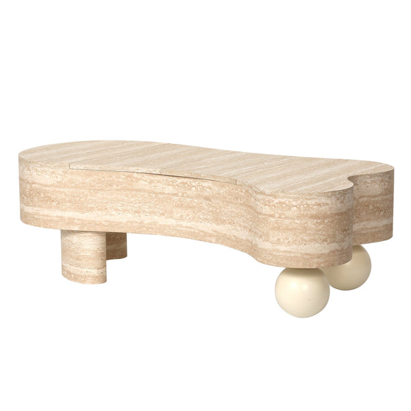 English Elm Entryway Console Table with Fluted Drawers Warm Woodgrain Finish for Hallway or Sofa W3040P455723