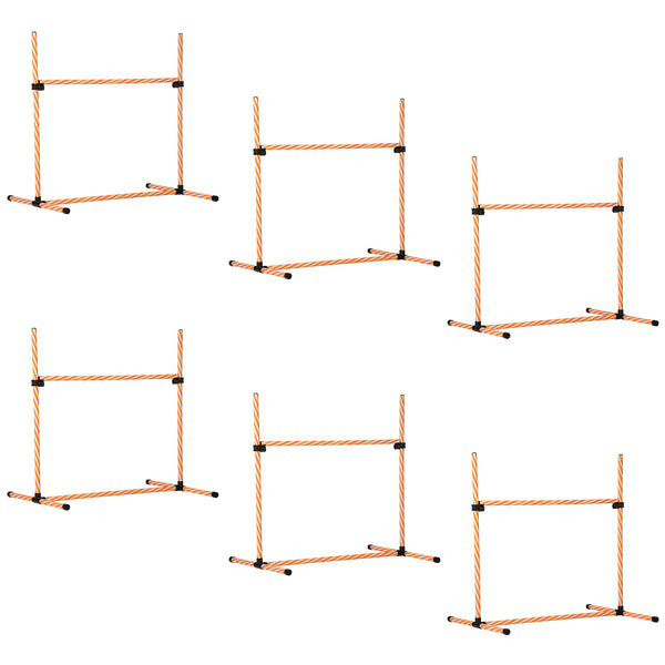 English Elm PawHut 63" 6-Tier Small Animal Habitat with Hammock, Heavy-Duty Steel Cage, Wheels & Removable Tray Orange W2225P217636