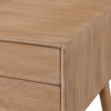 OSP Home Furnishings Rena 2-Drawer Side Table Ash