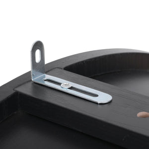 English Elm K&K Arched 71" Kitchen Pantry Cabinet with Glass Doors, Brass Handles, Adjustable Shelves & Drawer Black N707P288969B