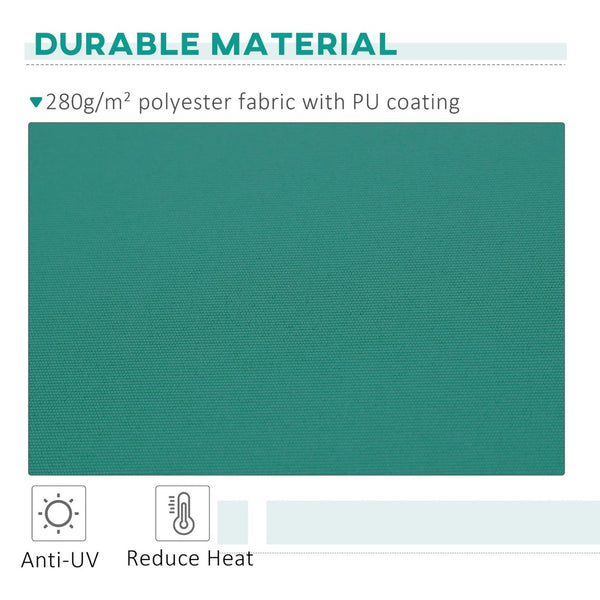 English Elm Outsunny 13' X 8' Retractable Awning - Durable Uv Protection Sunshade For Patios, Decks & Balconies W2225P174205-GIGA