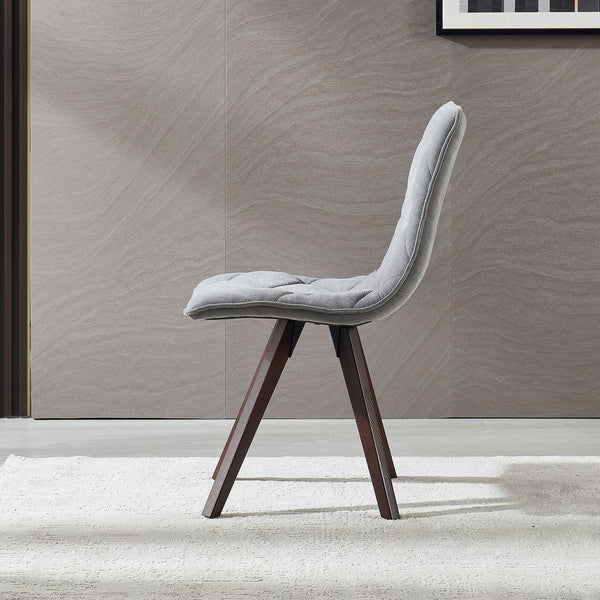 English Elm Dining Chairs Set of 2 Scandinavian Oak Leg Upholstered Seats for Modern Interiors W5630P456175