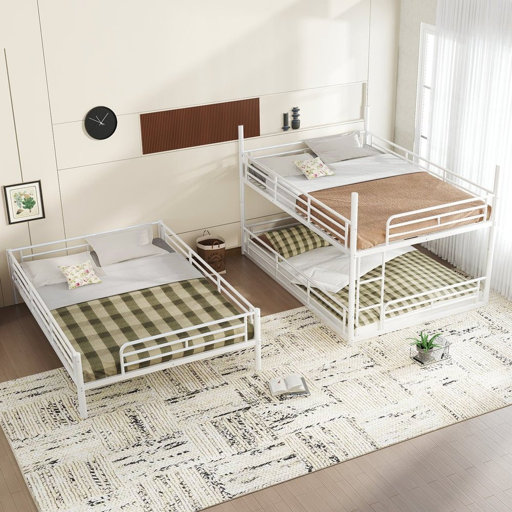 English Elm Twin Xl Solid Pine Loft Bed with Built-in Led Lighting and Storage Shelves Light White W1580S00583