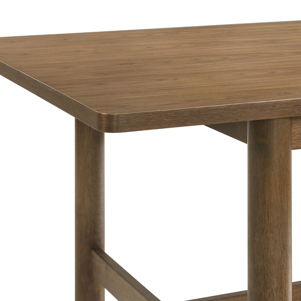 English Elm Crispin 7 Piece Rectangular Dining Set with Ivory Upholstered Chairs for Six B062S01723