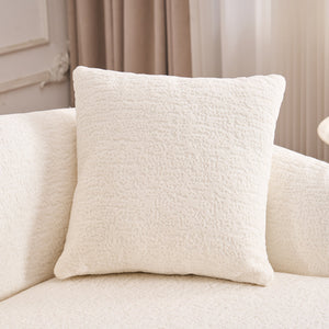 English Elm Boneless L-Shape Sectional Sofa with Curved Chaise Modern Modular Chenille Couch 30D Foam Comfort Lounge Elegance for Living Room Apartments White W2231S00008