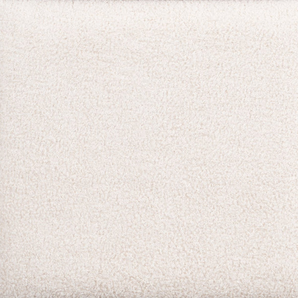 English Elm Christopher Knight Home® - Boucle Cal King Upholstered Platform Bed with Square-Stitched Headboard, Beige Fabric & Black Legs N758C546162A