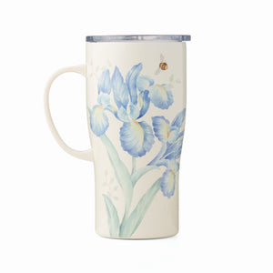 Lenox Butterfly Meadow Blue Flowers Stainless Steel Car Coffee Mug NO COLOR METAL 895735